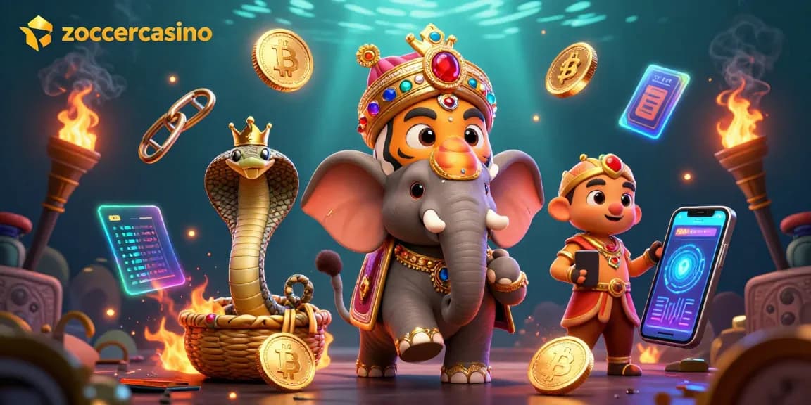 Play exciting games at zoccercasino with vibrant characters and dynamic crypto elements.
