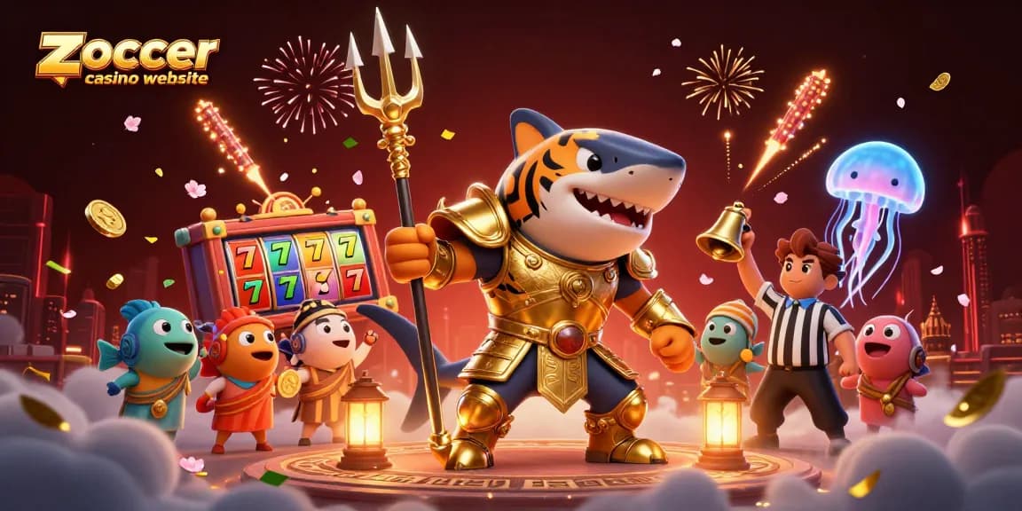 Experience winning at the zoccer casino website with a dynamic 3D underwater scene of excitement.