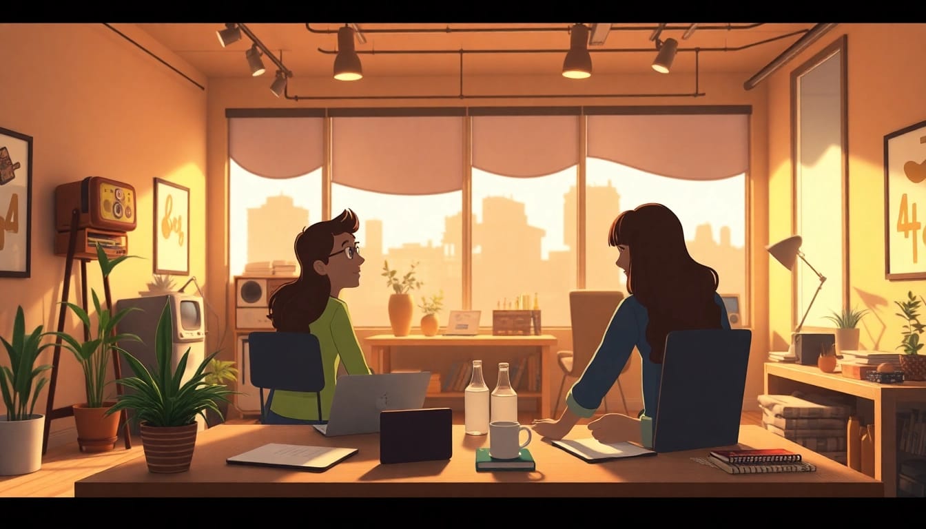 Animation Studio Berlin, das bei der kreativen Prozessentwicklung lebendige Animationen erstellt.
