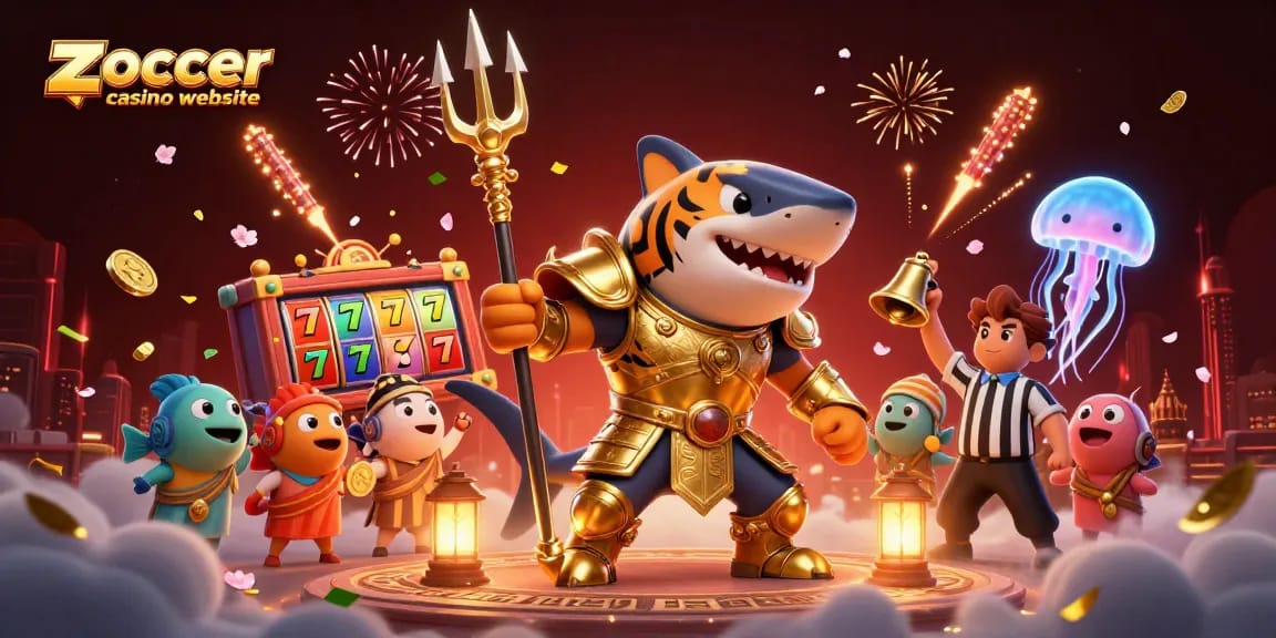 Experience winning at the zoccer casino website with a dynamic 3D underwater scene of excitement.