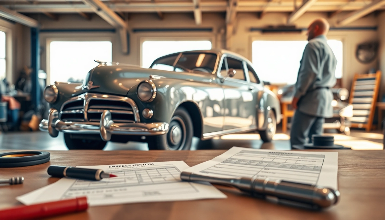 Oldtimer Gutachten mit einem professionellen Gutachter im Einsatz, um das Fahrzeug zu bewerten.