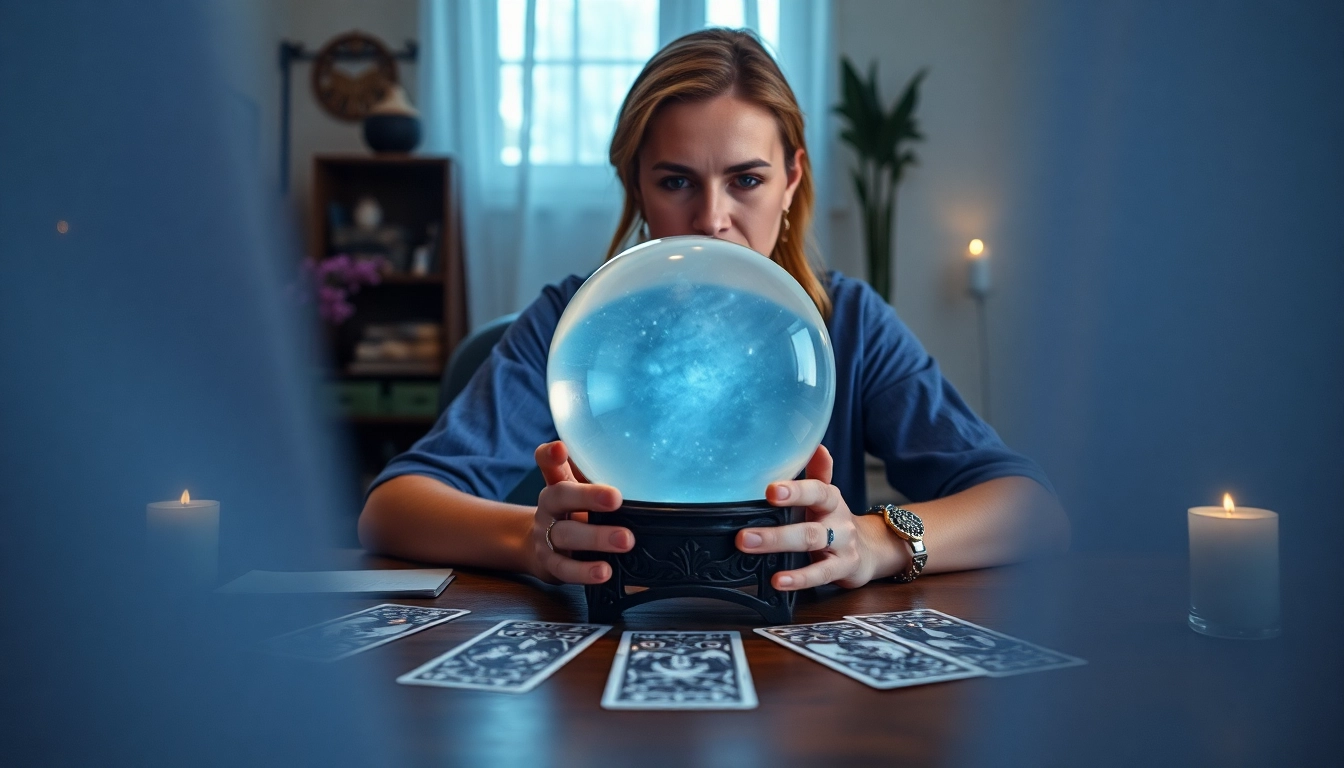 Hellseher online bietet Einblicke in die Zukunft mit mystischen Symbolen und Karten.