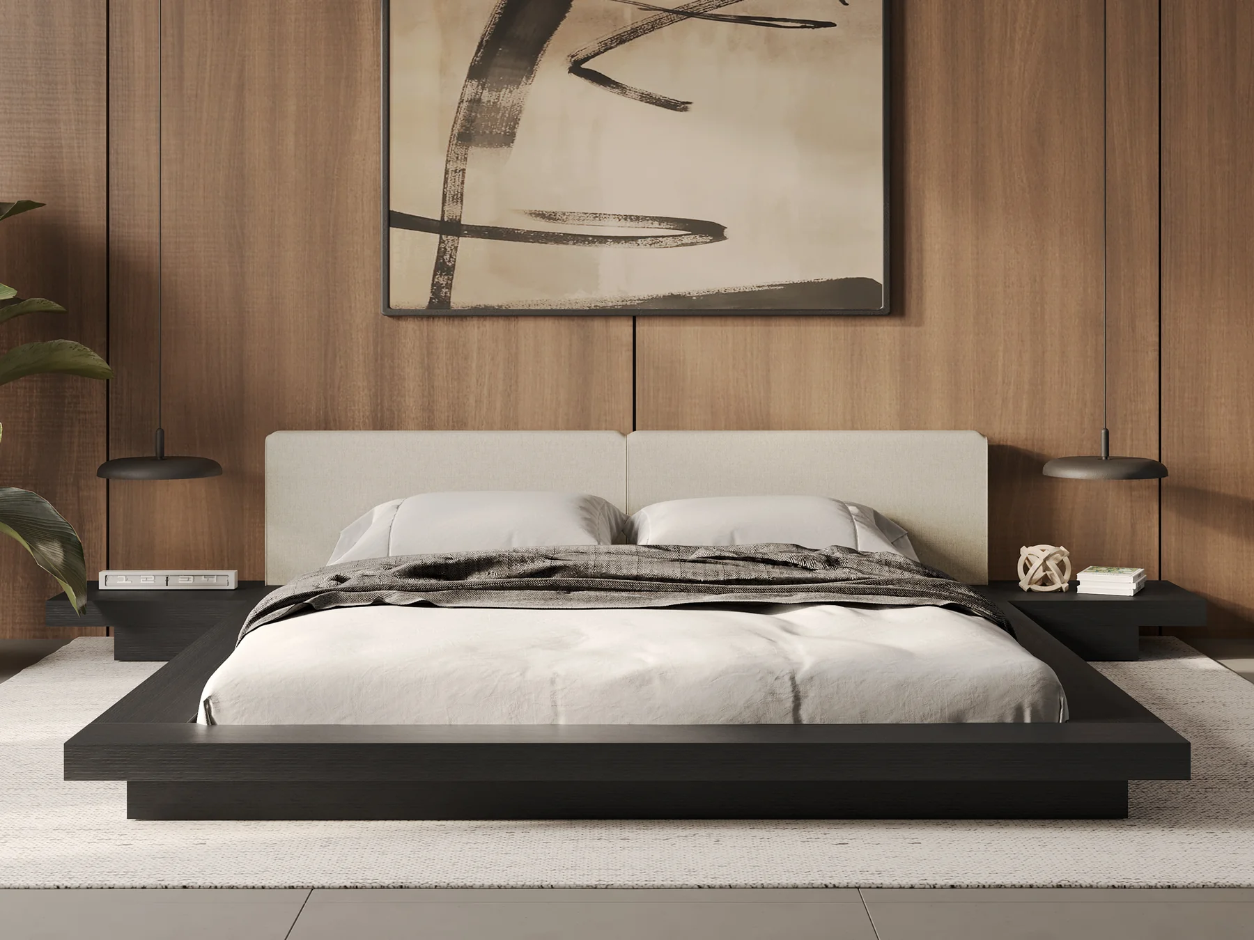 Minimalistisch und kindgerecht: TiCAA Bodenbett 90x200