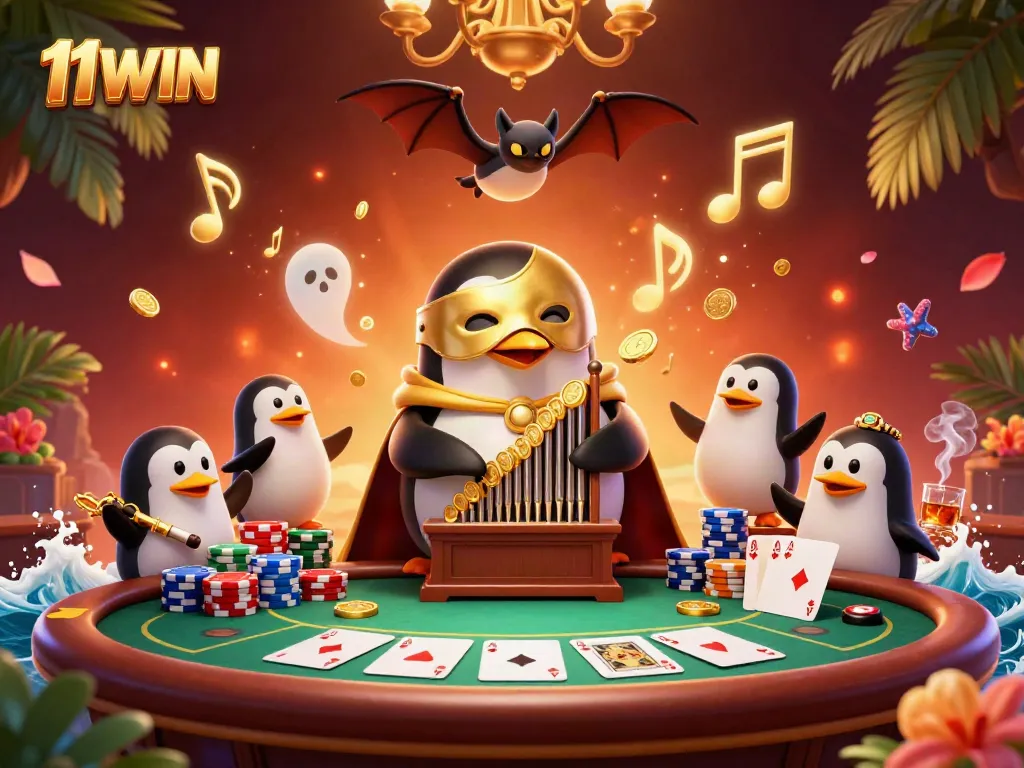 Engage with 11WIN's thrilling ambiance as cartoon characters bring cheer and excitement to casino games