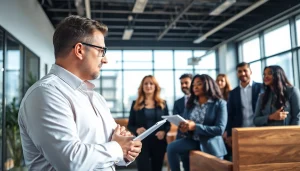 Headhunter Ingenieure bei der Auswahl von Kandidaten in einem modernen Büro.
